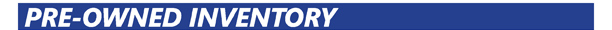 Pre-Owned Inventory